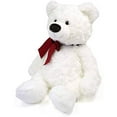 thumbnail image 4 of GUND Valentine's Day Hart Teddy Bear with Red Bow Stuffed Animal Plush, White, 18", 4 of 7
