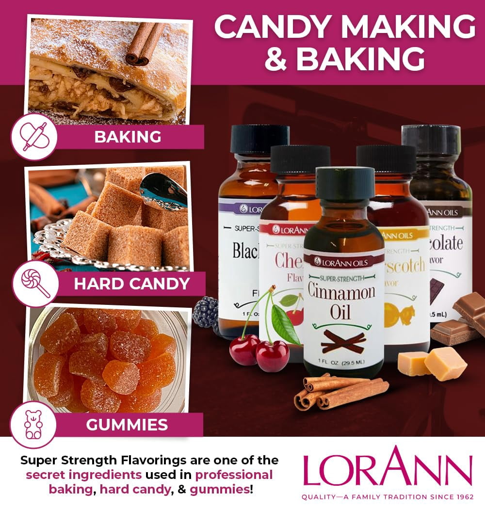 (3 pack) Candy and Baking Flavoring, 0.125oz Bottle, 2/Pkg