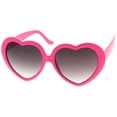 thumbnail image 3 of zerouv - women's oversize gradient lens heart sunglasses 56mm - 56mm, 3 of 4
