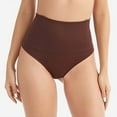 thumbnail image 2 of WTOBBY Women's High-Waisted Shapewear Shorts, Tummy Control and Butt Lifting, Seamless Compression Underwear, Breathable Power Mesh Fabric, Body Shaper Pants ,Coffee XL, 2 of 3