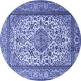 thumbnail image 1 of Ahgly Company Indoor Round Medallion Blue Traditional Area Rugs, 7' Round, 1 of 4