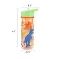 thumbnail image 4 of Your Zone 14-Ounce Plastic Water Bottle with Lid and Straw, Dinosaur, Double Wall Insulated, 4 of 6