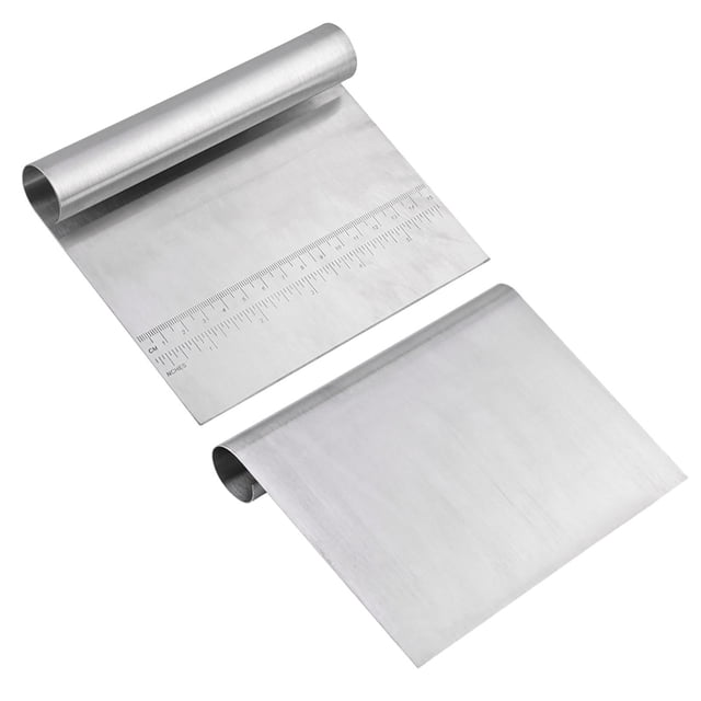 Baking Tool,Household Stainless Steel Dough Dough Scraper Stainless Steel Scraper Smooth Operation