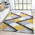 thumbnail image 2 of Well Woven Good Vibes Nora Modern Geometric Gold 5'3" x 7'3" Area Rug, 2 of 8