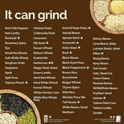 Powerful High Speed Electric Grain Mill Grinder for Healthy Gluten-Free Flours - Grain Grinder Mill, Wheat Grinder, Flour Mill Machine and Flour Mill Grinder for Home and Professional Use - Wondermill