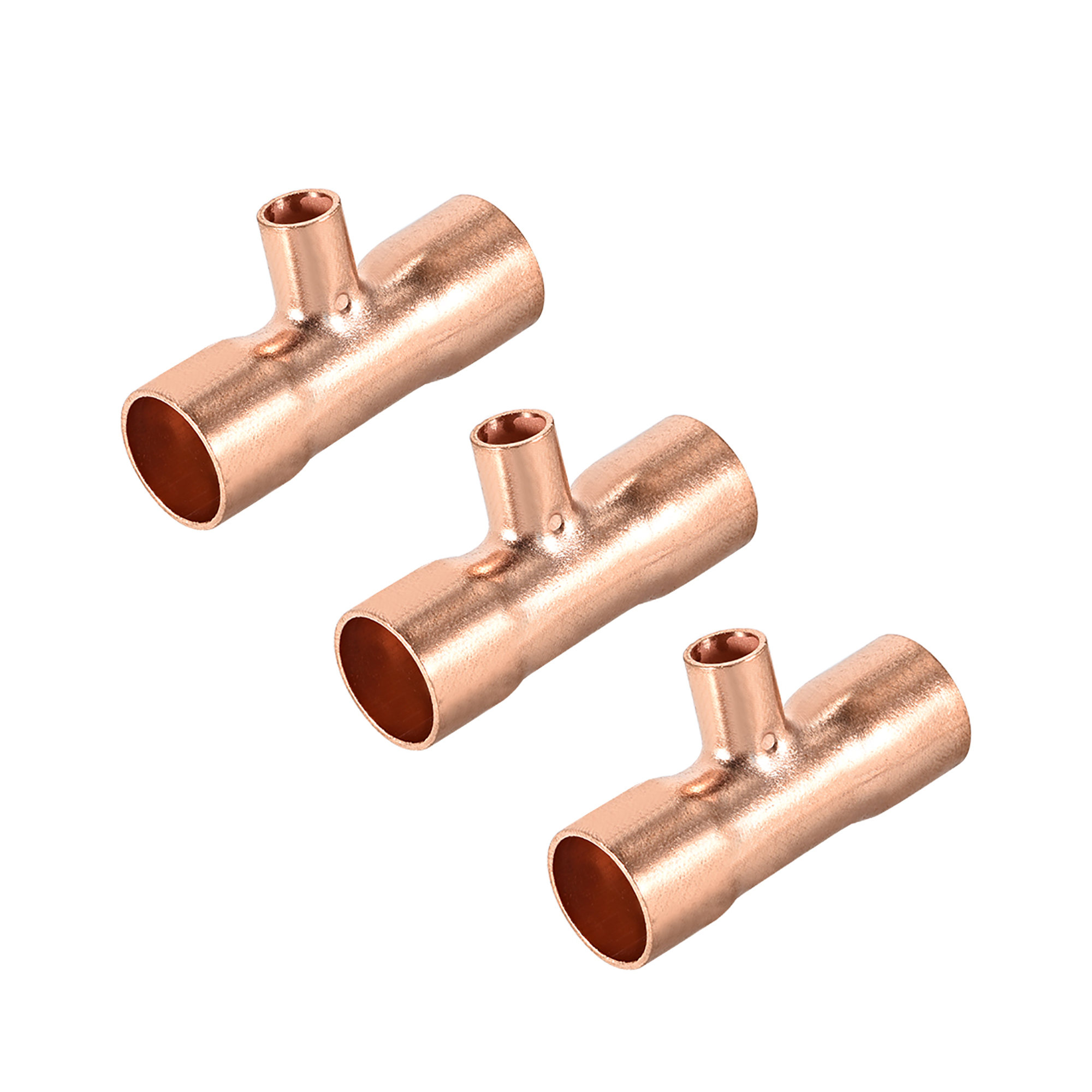 1/4inch x 3/8inch Copper Reducing Tee Copper Pressure Pipe Fitting