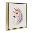 thumbnail image 2 of Stupell Industries Contemporary Gold Accented Unicorn Gold Floating Frame Canvas Art, 18 x 18, by Creative Studio, 2 of 8