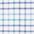 thumbnail image 2 of EAGLE Mens Blue Windowpane Plaid Collared Classic Fit Stretch Dress Shirt XL 17.5- 34/35, 2 of 2