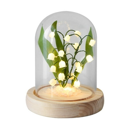 

Lily of the Valley Desk LED Lamp Battery Powered Gifts Home Decor for Valentines Day