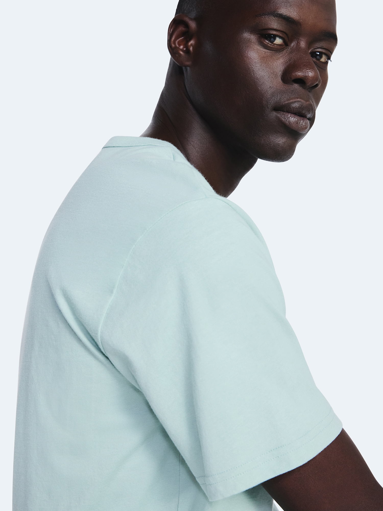 Free Assembly Men’s Everyday Cotton Tee with Short Sleeves, Sizes S-3XL