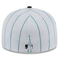thumbnail image 4 of Men's New Era  White Miami Marlins 2024 Batting Practice 59FIFTY Fitted Hat, 4 of 5
