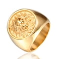 thumbnail image 4 of Guardurnaity Anillo de acero inoxidable con cabeza Vintage para hombre, anillo pulido alto, anillos de moda de animales, joyería Punk Irregular, Ropa, zapatos y accesorios Miscelánea Oro Talla 13, 4 of 6