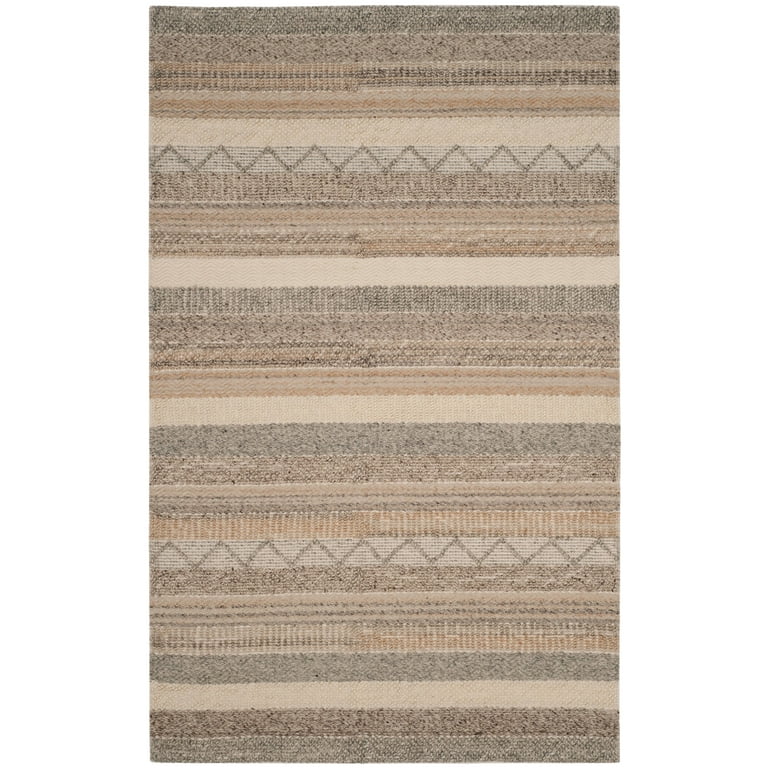 SAFAVIEH Natura Collection Hand Tufted Wool Area Rug, Beach