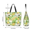 thumbnail image 6 of Fuzoiu Gnome and Pineapple Print Tote Bags for Women,Shoulder Bag, Gym Tote,Top Handle Ladies Shoulder Bags for Work Beach Travel and Shopping Grocery, 6 of 9