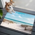 thumbnail image 4 of Rectangle Area Rug 2x3ft, Summer Nautical Beach Sea Blue Sky Non-Slip Non-Shedding Floor Mat, Coastal Seascape Theme Washable Sturdy Carpet for Living Room Bedroom Home Decor, 4 of 9