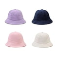 thumbnail image 2 of SikaFu Four Seasons Cotton Solid Bucket Hat Fisherman Hat Outdoor Travel Sun Cap for Men and Women 188, 2 of 6