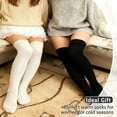 thumbnail image 5 of Women Thigh High Socks Extra Long Knitted Thigh High Boot Socks Winter Stockings  2 Pairs, 5 of 7