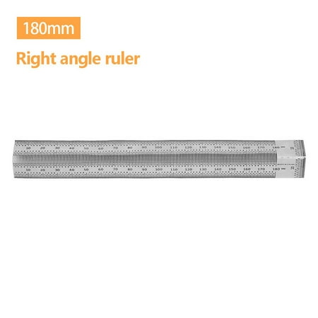 

NIUREDLTD Square Ruler And T-shaped Ruler Stainless Steel Line Ruler Line Ruler Woodwor