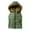 Olive Green, variant on Lovskoo Womens Winter Quilted Vest Hood Sleeveless Zip Up Outerwear Warm Puffer Vest Lightweight Padded Gilet With Pockets Fall Winter Jackets Coats 2023 Black