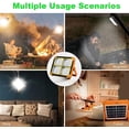 thumbnail image 2 of Lámpara solar LED portátil compacta de trabajo, lámpara recargable de 100 W y 10 000 lm con brillo continuo, batería de larga duración para una iluminación confiable en cualquier entorno, 2 of 5