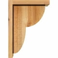 thumbnail image 3 of 6"W x 10"D x 14"H Crestline Rough Sawn Corbel w/Backplate, Western Red Cedar, 3 of 9