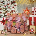 thumbnail image 6 of Naloa Flamingo Riding a Bicycle Drawstring Christmas Bags, 3D Xmas Gift Bags, Christmas Wrapping Bags, Xmas Goodie Bags, Treat Pouch Bags, Party Favor Bags-Medium, 6 of 9