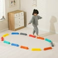 thumbnail image 2 of DEBGFS Stepping Stones For Kids | Rainbow Balancing Stones Non Slip Textured Portable Obstacle Course Step Stones For Sensory Playground Enhance Physical Coordination, 2 of 9
