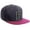 Charcoal Hot Pink, White Black, variant on Classic Snapback Hat Custom A to Z Initial Varsity Letters, Black Hot Pink Hat White Black Letter K