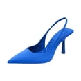 thumbnail image 7 of Slingback Kitten Heels for Women Solid Color Pointed Closed Toe Elastic Band Slides Wedding Prom Party Dress Shoes Pumps Blue Size 8, 7 of 7