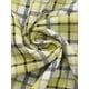 thumbnail image 5 of Pantalones de pijama de algodón a cuadros para mujer, con cintura elástica y bolsillo, pantalones de lounge largos L, a cuadros amarillos, 5 of 6