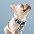thumbnail image 4 of Flmtop Pet Harness Adjustable Luminous Fabric Dog Double-sided Breathable Chest Strap for Outdoor Pink, 4 of 9