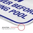 thumbnail image 6 of Pool Sign, Please Shower Before Entering Pool Sign,, 6 of 8