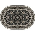 thumbnail image 3 of Art Carpet 841864102208 4 x 6 ft. Arabella Collection Traditional Border Woven Area Rug, Black, 3 of 5