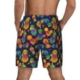 thumbnail image 4 of Balery Colorful Pineapples1 Mens Swim Trunks Swim Shorts for Men Quick Dry Inseam Beach Shorts with Compression Liner Pocket-Large, 4 of 9