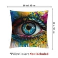 thumbnail image 4 of Splash Colorful Eye Pillow Cushion Cover, Graffiti Street Art Spray Painting Shape, Decorated Square Retro Pillow Cover, Decorated Sofa Pillow Cover 1 Set 2, Various Sizes, 4 of 7