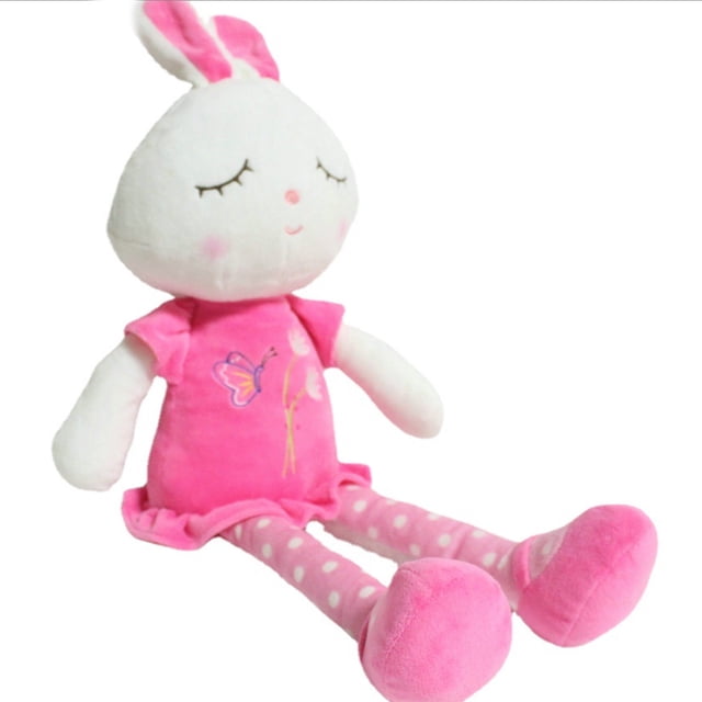 Muñeca de peluche con forma de conejo rosa, 50 cm de altura