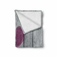 thumbnail image 2 of I Love You Soft Flannel Fleece Blanket, Love You Typography on Wooden Planks Rustic Symbolic Celebration Picture, Cozy Plush for Indoor and Outdoor Use, 60" x 80", Fuchsia Pale Grey, by Ambesonne, 2 of 6