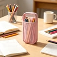 thumbnail image 4 of geerera Large Capacity Mesh Pencil Case, Transparent Pen Organizer, Zipper Pouch for Office & Exam Supplies, 9.06x3.94x0.78 Inch, 4 of 6