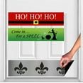 thumbnail image 7 of Deck the Door Decor | Magnetic Kick Plates - Interchangeable 3 Pack - Holiday & Decorative Theme - for Steel Doors - (8x34", Fleur/Ho Ho Ho/Witch Spell), 7 of 7