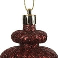 thumbnail image 2 of Vickerman 4" Burgundy 4-Finish Finial Ornament, 8 per Box, 2 of 5