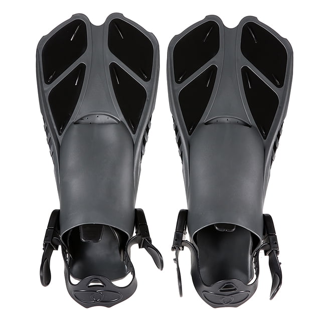 Lixada Aletas de natación Lixada Swim Fins Flotante aletas de aletas de entrenamiento con tacón ajustable para nadar Buceo Snorkeling Deportes Acuáticos Lixada Aletas de natación