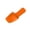 Orange, variant on Black Ladies Outer Wear Summer Square Toe Flat Beach Slippers Fashionable Casual Versatile Comfortable