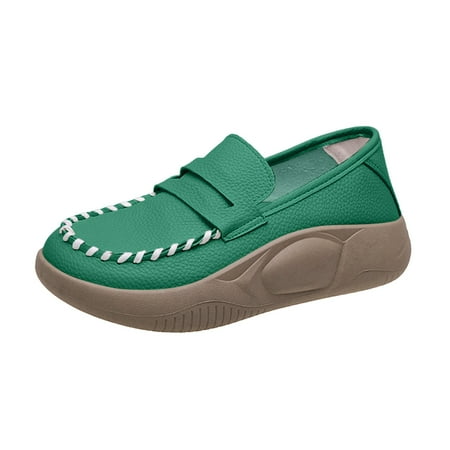 OJSFQUFP Womens Shoes Winter Warm Boots Women Shoes Comfortable Soft Sole Sports Shoes Fashionable One Foot Wear Casual Sports Shoes Womens Fall Boots Green 38
