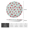 thumbnail image 2 of Yiaed Watermelon Print Bone China Decorative Plate Ceramic Dinner Plates Art Crafts with Display Stand-10in, 2 of 6