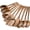 Brown 10.5-13.5" 10, variant on XIMEI Wooden Spoons for Cooking, 5-Piece Natural Acacia Wood Utensil Set, Non-Stick Safe, Easy-to-Clean for Cooking/Stirring/Serving