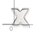 thumbnail image 4 of Sterling Silver E-Coated Letter X Slide Charm(Length 7.26) - Jbsp, 4 of 5