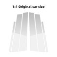 thumbnail image 2 of Car B-Pillar Stickers for 2010-2014 Infiniti G25 G37 Car Decorations, Silver, 2 of 7