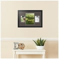 thumbnail image 2 of ArtToFrames Collage Photo Picture Frame with 1 - 8.25x11 and 2 - 4x6 Openings, Framed in Black with Chestnut and Black Mats (CDM-3926-75), 2 of 8
