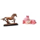 thumbnail image 1 of Elegante escultura de ciervo a caballo, figura decorativa coleccionable para escritorio o mesa, ideal para decorar la sala de estar, la cocina,, 1 of 8