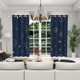 thumbnail image 5 of Lfeey Cosmic Planet for Kids Bedroom Blackout Curtains, Metal Grommet Curtains, Blue, 2 Panels, 52x63 inch, 5 of 6
